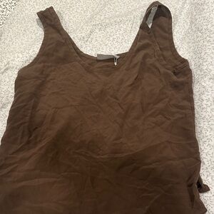 Everlane Chocolate Brown Tank Top